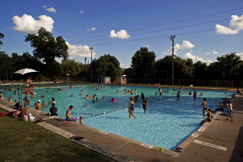 Deep Eddy Pool provides relief from the hot Austin Summer heat